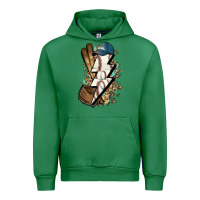 Emerald Lightning bolt Baseball Urban Hoodie - HowdyJamesFarm