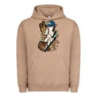 Pigment Burro Lightning bolt Baseball Urban Hoodie - HowdyJamesFarm