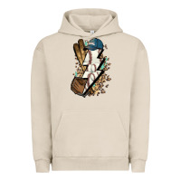 Pigment French Oak Lightning bolt Baseball Urban Hoodie - HowdyJamesFarm