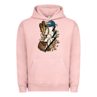 Pigment Salmon Lightning bolt Baseball Urban Hoodie - HowdyJamesFarm