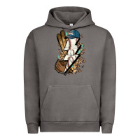 Pigment Tornado Lightning bolt Baseball Urban Hoodie - HowdyJamesFarm