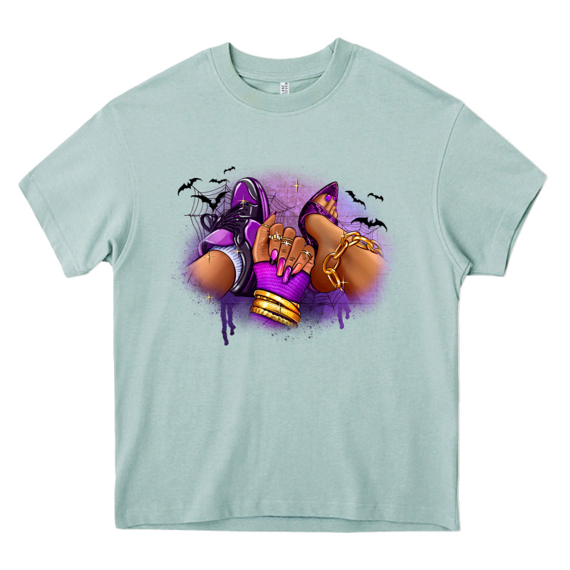 Halloween Sneaker And Heel Afro Woman Heavy Core Tee by RanaPortraitStore | Teevron