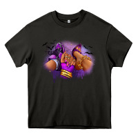 Asphalt Halloween sneaker and heel afro woman Heavy Core Tee - RanaPortraitStore
