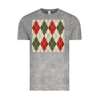 Cloud Rock christmas diamond plaid seamless pattern Vintage Tee - BundleAndBundleShop