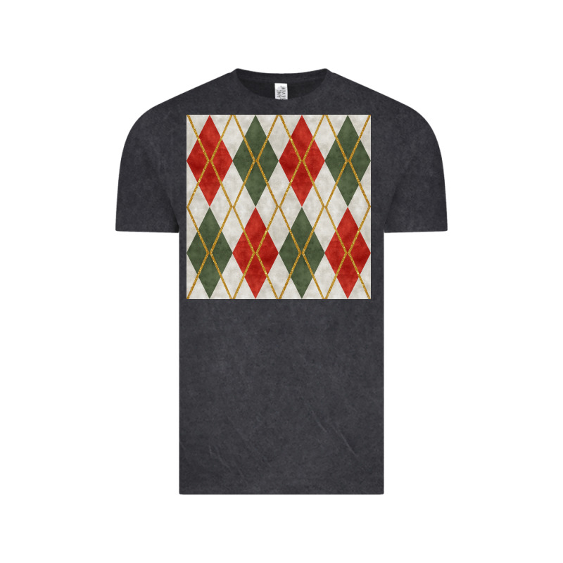 Christmas Diamond Plaid Seamless Pattern Vintage Tee by BundleAndBundleShop | Teevron