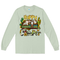 Matcha happy camper caravan and gnome Long Sleeve Tee - BarkalooDesign