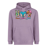 Lavender Peace Love Easter Jesus Heavyweight Hoodie - BundleAndBundleShop