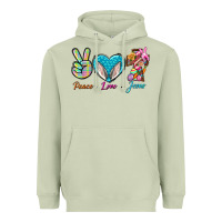 Matcha Peace Love Easter Jesus Heavyweight Hoodie - BundleAndBundleShop