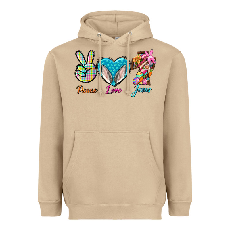 Peace Love Easter Jesus Heavyweight Hoodie by BundleAndBundleShop | Teevron