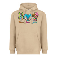 Mushroom Peace Love Easter Jesus Heavyweight Hoodie - BundleAndBundleShop