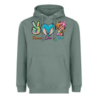 Sage Peace Love Easter Jesus Heavyweight Hoodie - BundleAndBundleShop