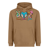 Toasted Coconut Peace Love Easter Jesus Heavyweight Hoodie - BundleAndBundleShop