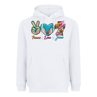 White Peace Love Easter Jesus Heavyweight Hoodie - BundleAndBundleShop