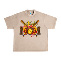 French Oak softball mom Urban Heavy Tee - AdoDesignShop