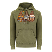 Vintage Olive coffee gnomes Vintage Hoodie - RacoonDesign