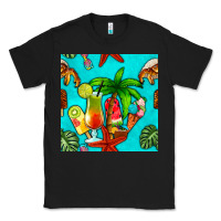 Black summer drinks and ice cream Classic Tee - BundleAndBundleShop