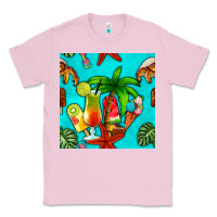 Bubblegum Pink summer drinks and ice cream Classic Tee - BundleAndBundleShop