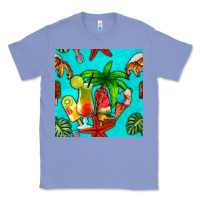Colony Blue summer drinks and ice cream Classic Tee - BundleAndBundleShop