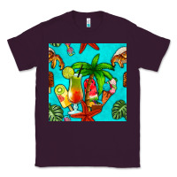 Plum summer drinks and ice cream Classic Tee - BundleAndBundleShop