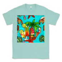Seafoam summer drinks and ice cream Classic Tee - BundleAndBundleShop