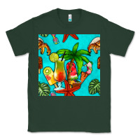Sports Green summer drinks and ice cream Classic Tee - BundleAndBundleShop