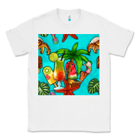 White summer drinks and ice cream Classic Tee - BundleAndBundleShop