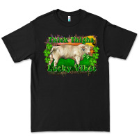 Black Thick Thighs Lucky Vibes Charolais Bull Premium Tee - RanaPortraitStore
