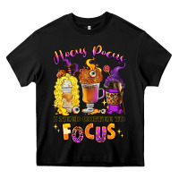 Black Hocus pocus i need coffee to focus Heavy Core Tee - RanaPortraitStore