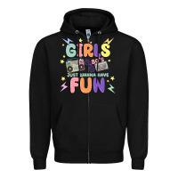 Black girls just wanna have fun Zipper Hoodie - MaliasSmallBusiness