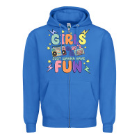 True Royal girls just wanna have fun Zipper Hoodie - MaliasSmallBusiness