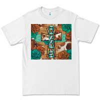 White blessed cross Premium Tee - BarkalooDesign