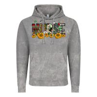 Cloud Rock christmas nurse sunflower Vintage Hoodie - FaDigitalArtStudio