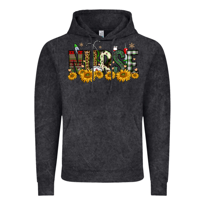 Christmas Nurse Sunflower Vintage Hoodie by FaDigitalArtStudio | Teevron