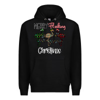 Black Merry Flocking Christmas Premium Hoodie - Bettercallsaul