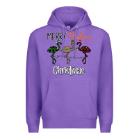 Purple Merry Flocking Christmas Premium Hoodie - Bettercallsaul