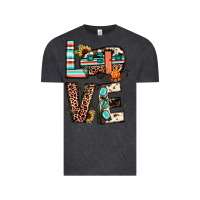 Vintage Black love camp Vintage Tee - JahusDesignShop