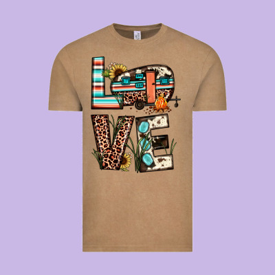 Love Camp Vintage Tee Designed By Jahusdesignshop