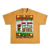 Peanut Butter Christmas Dear Santa Just Bring Wine Urban Heavy Tee - Artiststas