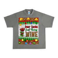 Tornado Christmas Dear Santa Just Bring Wine Urban Heavy Tee - Artiststas