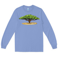 Colony Blue acacia tree Long Sleeve Tee - LillyAllenDesigns