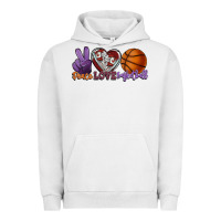 Pigment Lunar Rock Peace love Basketball Urban Hoodie - HowdyJamesFarm