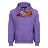 Tulip Peace love Basketball Urban Hoodie - HowdyJamesFarm