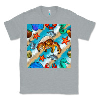 Heather Grey sea animals Classic Tee - BundleAndBundleShop