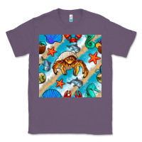Lavender sea animals Classic Tee - BundleAndBundleShop