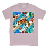 Lilac sea animals Classic Tee - BundleAndBundleShop