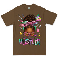 Cacao nail hustler afro messy bun Premium Tee - texasbilliewilder