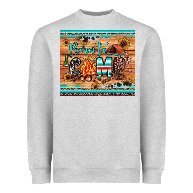 Born To Camp Heavyweight Sweatshirt by JahusDesignShop | Teevron
