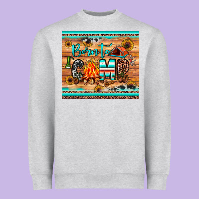 Born To Camp Heavyweight Sweatshirt Designed By Jahusdesignshop