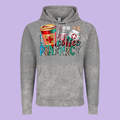 Coffee Pharmacy Vintage Hoodie Designed By Racoondesign