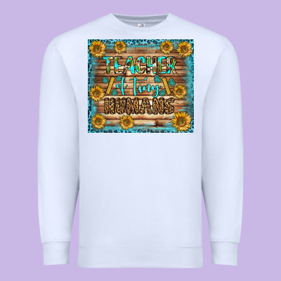 Teacher Of Tiny Humans Tumbler Premium Sweatshirt Designed By Bundleandbundleshop
